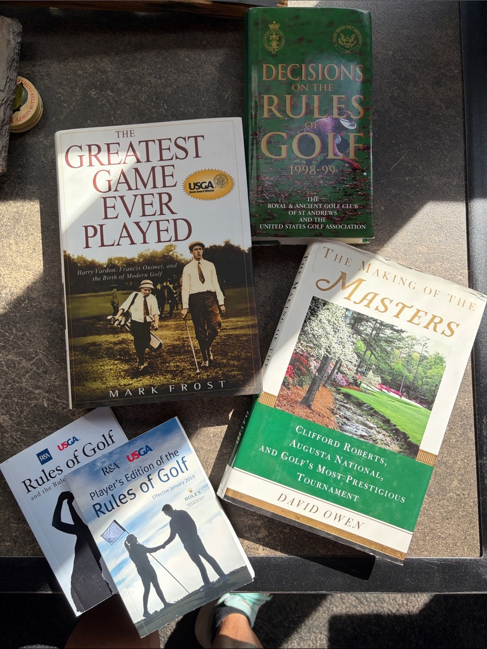 5 Golf Book, The Greatest Game Ever Played, USGA, Masters and Rolex